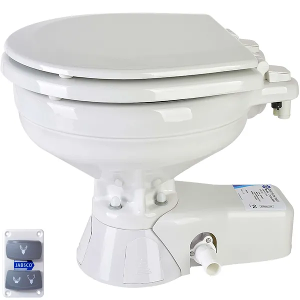 Jabsco Quiet Flush - Elektrisk Toalett compact 24V