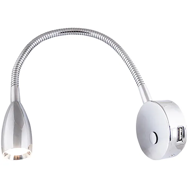 Båtsystem Leia LX1 LED vegglampe med USB-lader.
