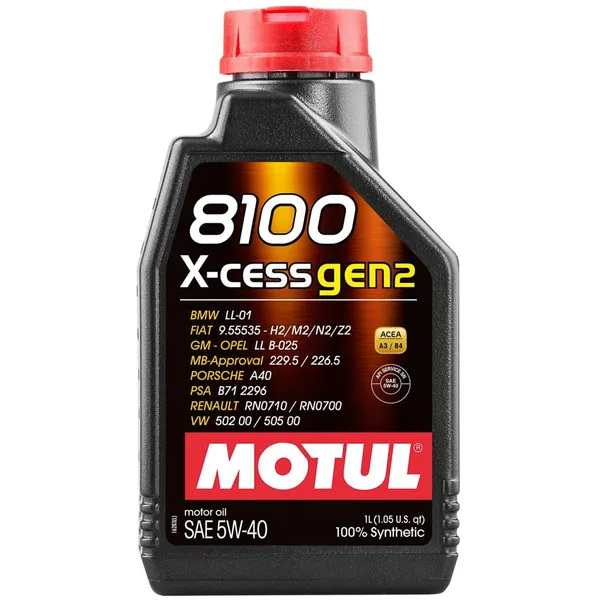 Motul 8100 motorolje syntetisk 5W-40 1 liter