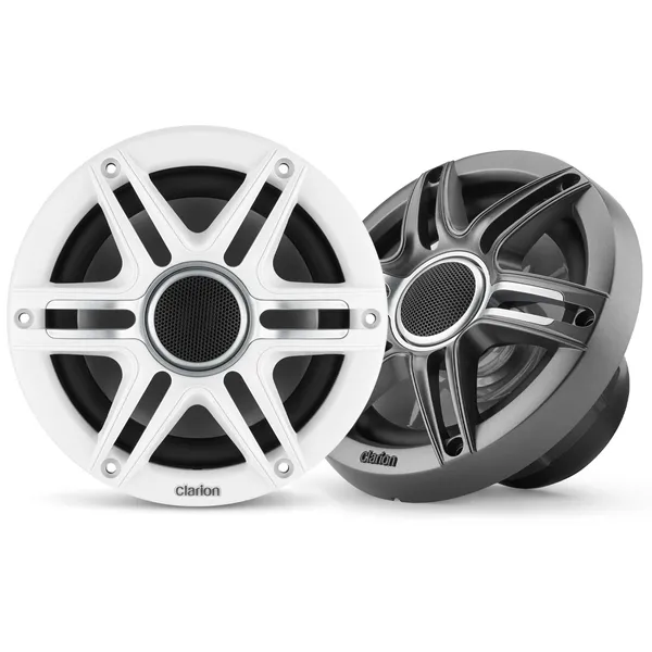 Clarion Marine Premium Høyttalere 6,5" hvit/grå sportsgrill