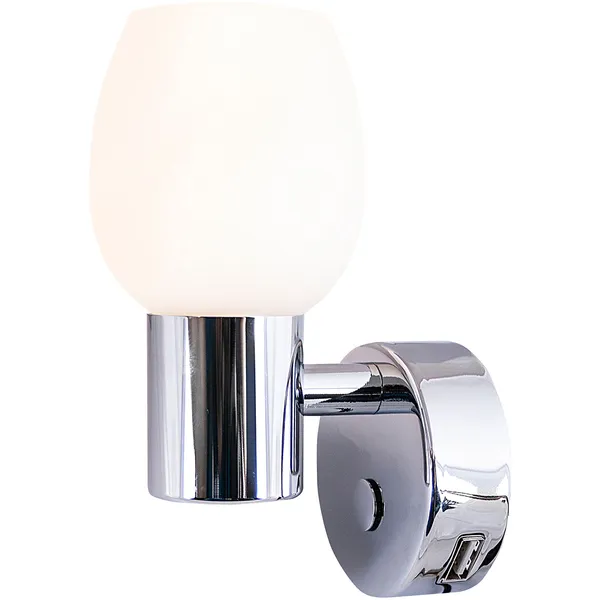 Båtsystem Leia LW2 LED vegglampe med USB-kontakt