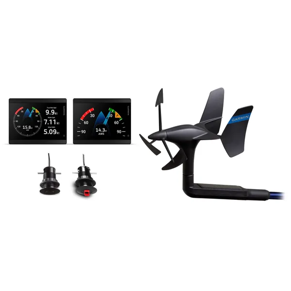 Garmin GMI 40 trådløs seilbåtpakke med 2 instrumenter, gWind Wireless 2, GDT 43 og GST 43