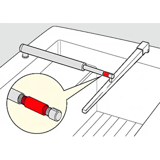 Raymarine styrearmforlenger 25mm