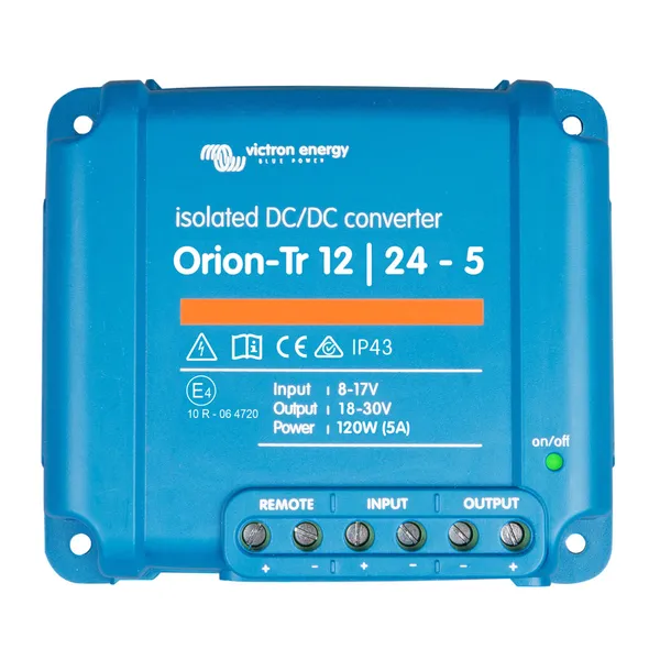 Victron Orion omformer DC-DC 12>24V 5A, Galvanisk isolert
