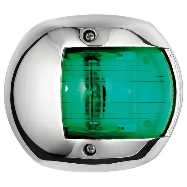 Osculati Compact 12 AISI316 lanterne rustfritt stål (grønn)
