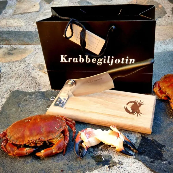 Krabbegiljotin Eik med gavepose