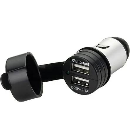 USB-lader, dobbel