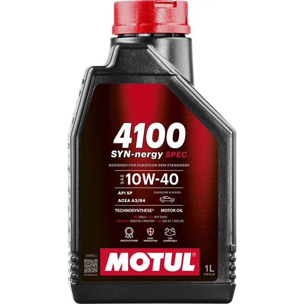 Motul 4100 motorolje delsyntetisk 10W-40 1 liter