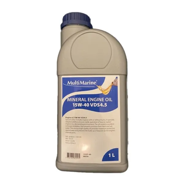 Multimarine Mineral Engine Oil 15W-40 VDS4,5 - 1 liter