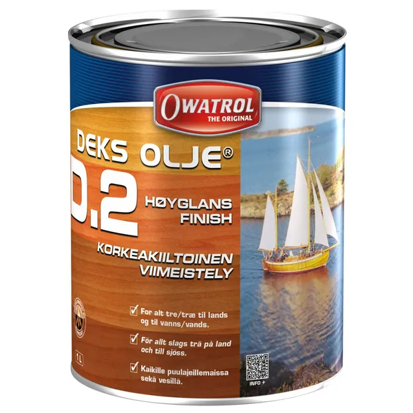 Owatrol Dekksolje D.2 Høyglans 1 l