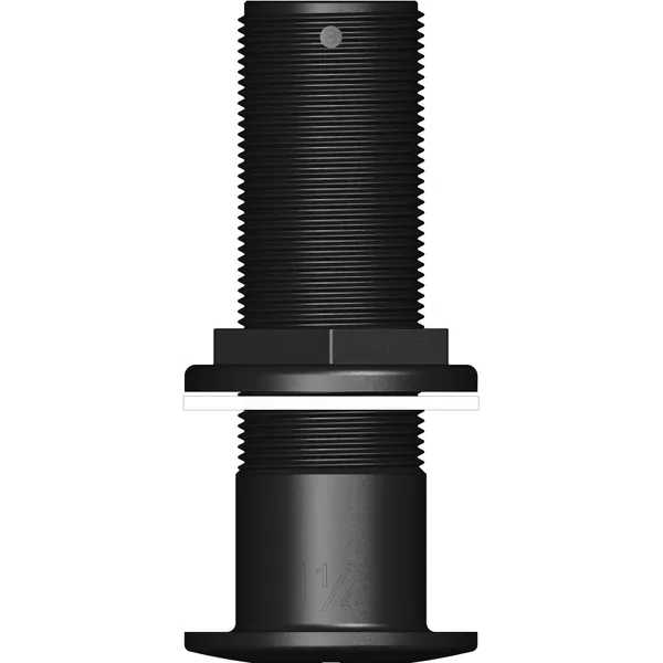 Trudesign 1 1/4" (32mm) utenpåliggende skroggjennomføring i kompositt (ekstra lang)