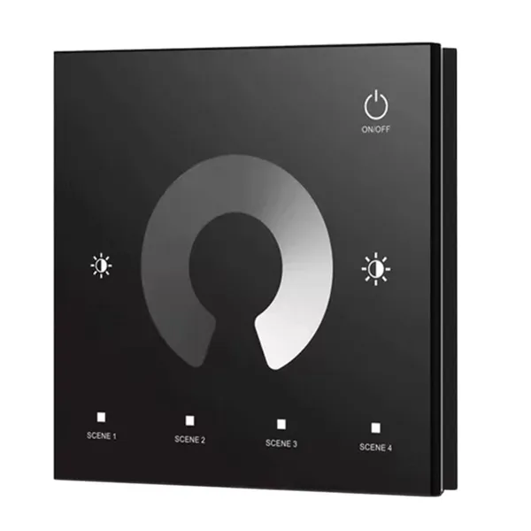 Nautilight Capricorn Touchdimmer for veggmontering 12-48V, 5A, sort