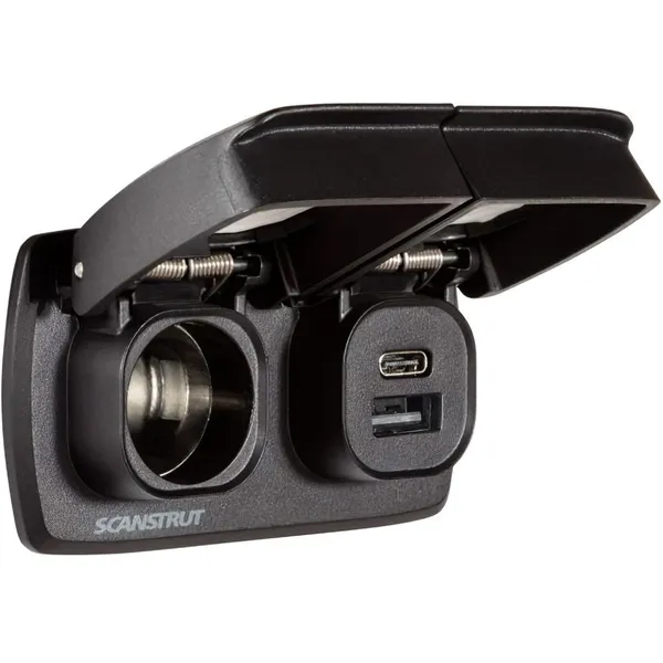 Scanstrut SC-MULTI-F2 Flip PRO USB og 12V uttak 12/24V