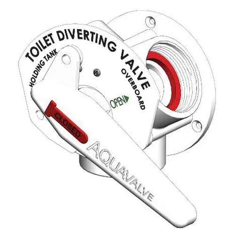Trudesign Aquavalve utenpåliggende 3-veis ventil for toalett/septiktank