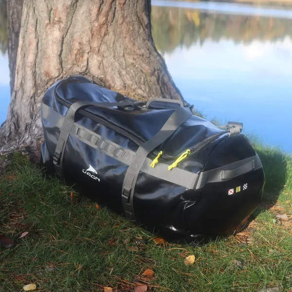 Vagn vanntett bag 70L, Sort
