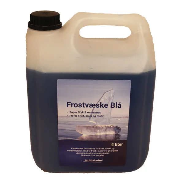 MultiMarine Frostvæske Blå Konsentrat, 4 l