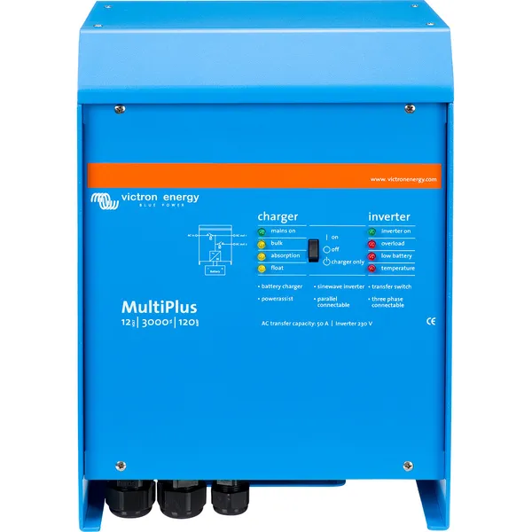 Victron Energy Quattro lader/inverter 12V/3000W/120A og 50A (Butikkdemo)