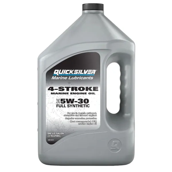 Quicksilver 5W-30 4-takts helsyntetisk olje, 4 liter