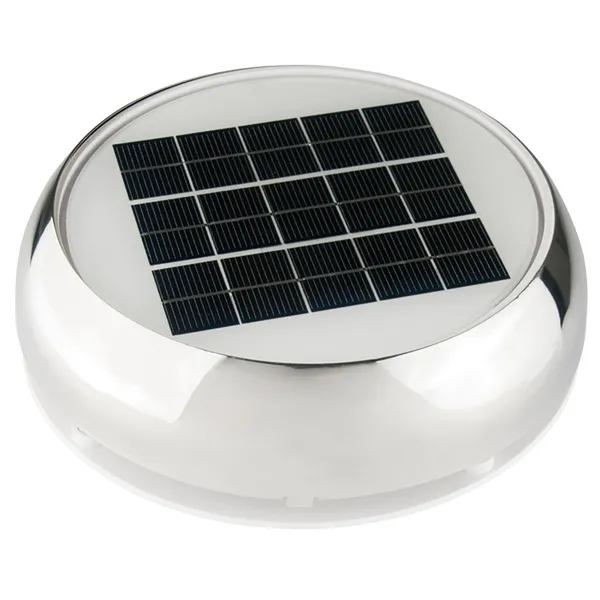 Marinco Day/Night batteridrevet solcelleventilator med vifte (syrefast)