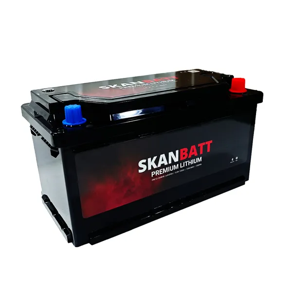 Skanbatt Premium Lithium 12V 100Ah 100A BMS Bluetooth Heat Bobil