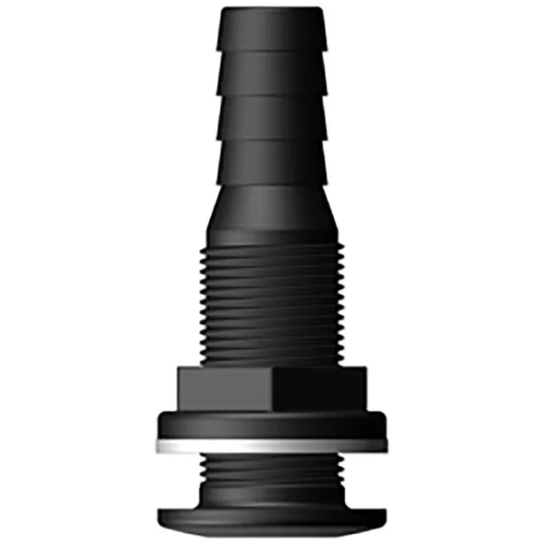 Trudesign 1/2" (16mm) Skroggjennomføring m/slangestuss