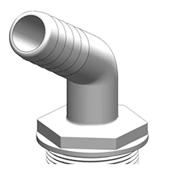 Trudesign 120° slangekobling til 3-veis ventil 1" (25mm)