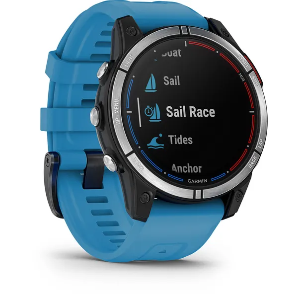 Garmin quatix 7, 47 mm maritim smartklokke med GPS  og silikonrem