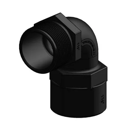 Trudesign 90 grader bend hunn/hann 2" (50mm)