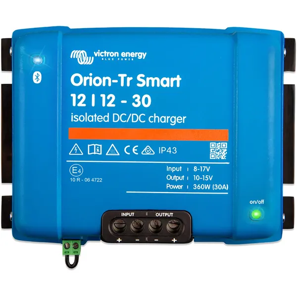 Victron Orion TR Smart DC-DC lader 12>12V 30A, Galvanisk isolert