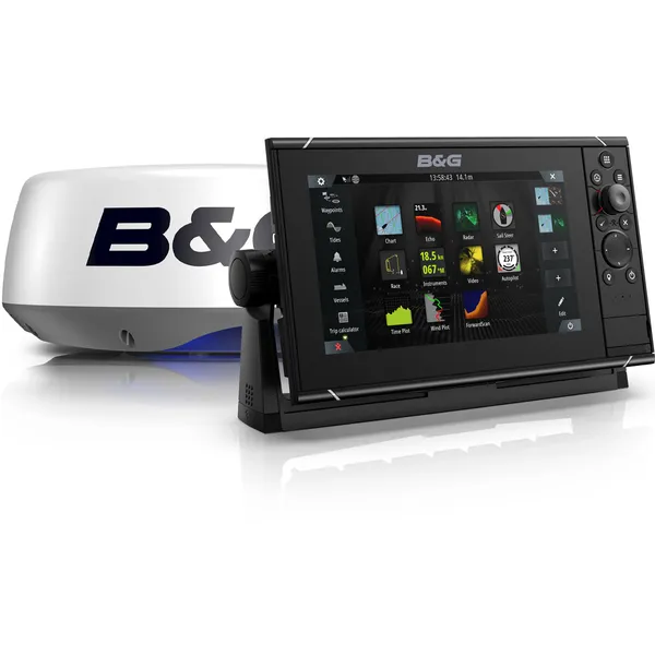 B&G Zeus3S 9 kartplotter og HALO20+ radarpakke