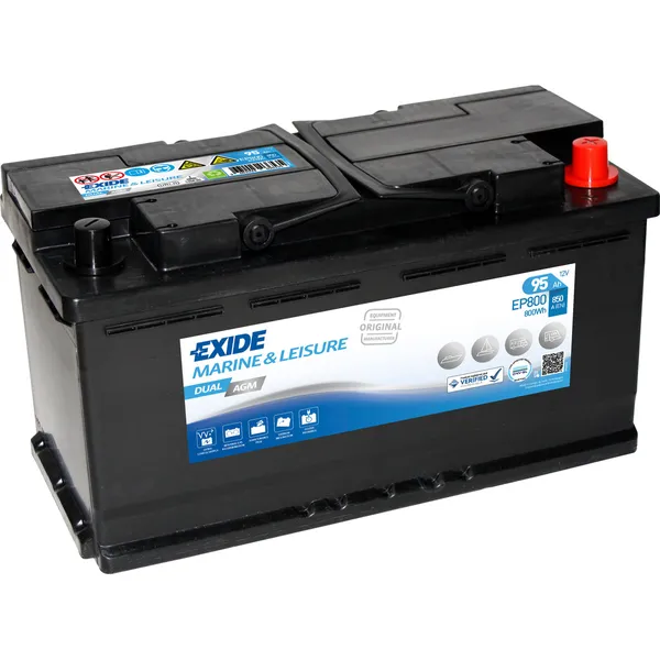 Exide Dual AGM EP800 12V 96Ah AGM-batteri