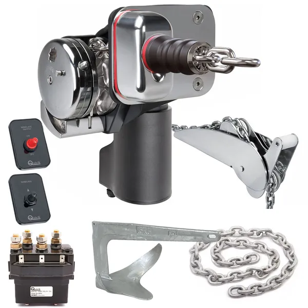 Quick Balder BL3 ankervinsjpakke 12V 900W fritt fall for 6 mm kjetting