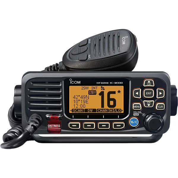 ICOM IC-M330GE fastmontert VHF med DSC og GPS