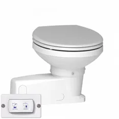 Sanimarin Maxlite+, 12V elektrisk toalett, manuelt kontrollpanel, inkludert sjøvannspumpe for spyling