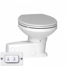Sanimarin Maxlite+ S, 12V elektrisk toalett, manuelt kontrollpanel