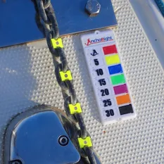  Anchoright kjettingmarkør 10mm 8 farger inkl guideplate