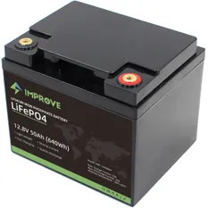 Improve Lithium BT 12V LiFePO4 batteri 50Ah med 50A BMS