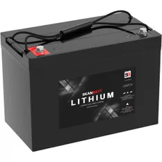 Skanbatt Lithium Basic LiFePo4 12V batteri 100Ah med 100A BMS