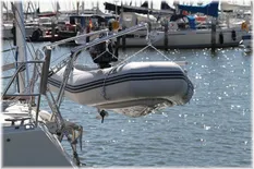 Båtsystem DV42 daviter for seilbåt skrå fester (Ø42mm rør)