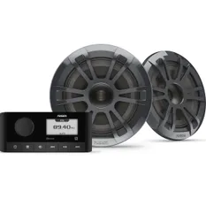Fusion MS-RA60 stereopakke med EL-Sport høyttalere (Grå)