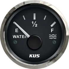 KUS Instruments NMEA2000 vanntankmåler Ø52mm (sort/rustfri)