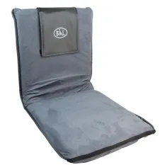 Bål sammenleggbar stol/sittepute med høy rygg, grå