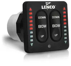 Lenco Tactile bryterpanel med indikator til trimplan (kort type)