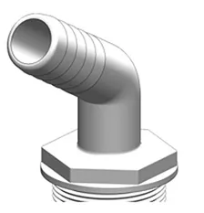 Trudesign 120° slangekobling til 3-veis ventil 1" (25mm)