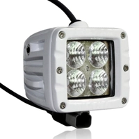 Dekkslyskaster LED 10cm 40W Hvit 12 / 24 Volt