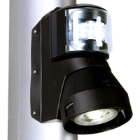 Aqua Signal Serie 43 LED topp- og dekkslys (svart)
