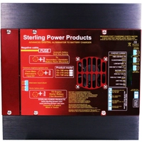Sterling dynamo til batteri - 4 stegs digital splitter/lader 160A/12V