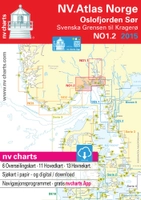 NV Charts båtsportkart - Ytre Oslofjord - svenskegrensen til Kragerø (Sone 1.2)