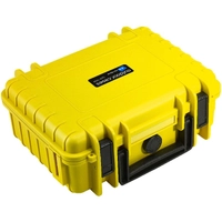 B&W Outdoor Cases Type 1000 SI gul oppbevaringskasse med skuminnlegg (4,1 liter)
