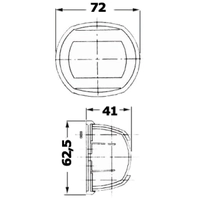 Osculati Compact 12 AISI316 lanterne rustfritt stål (baug)